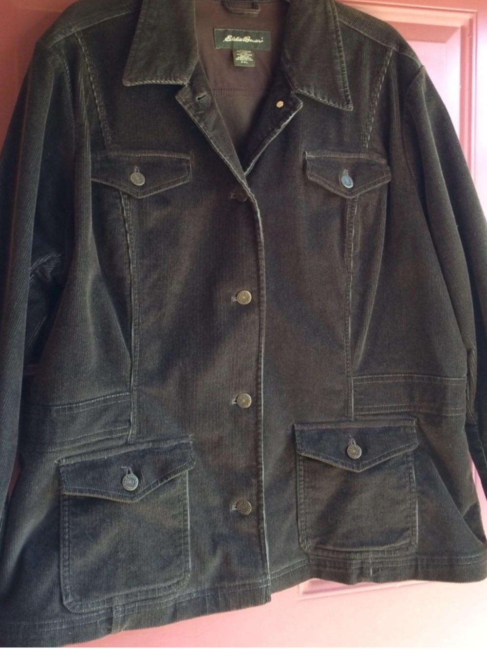 Eddie Bauer dark brown corduroy jacket
